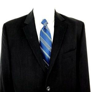 Pronto Uomo Wool 2 Button Blazer 42L Charcoal‎ Gray Sport Coat